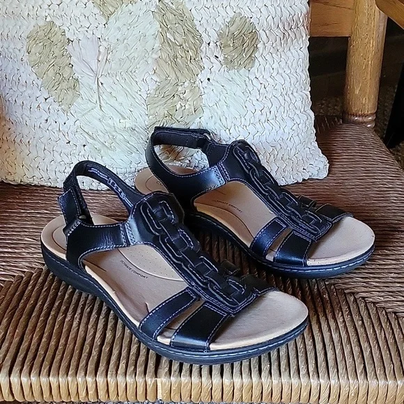 Clarks Shoes Clarks Laurieann Kay Sandals Black Size 75m